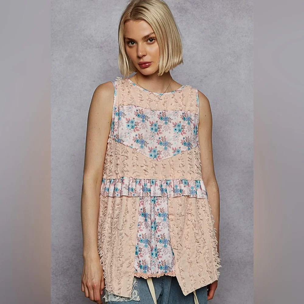 PT20 POL Floral Patchwork Top - Picture 5 of 5